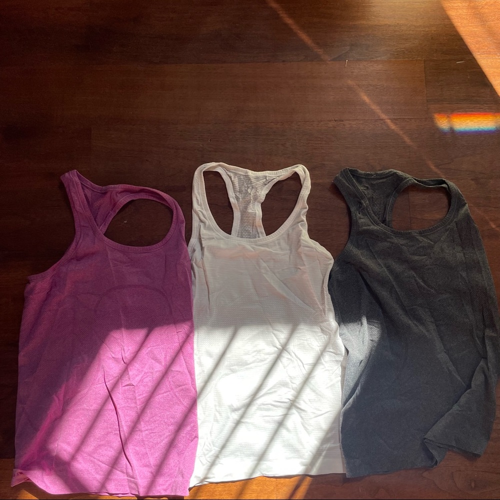 sold! Lululemon tanks. All 5 for 55!